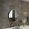 Gold Round Wall Mirror Bathroom Frame Mirror Iron Wall Mounted Mirror 50CM