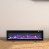 40"/50"/60" Insert/ Wall Mounted LED Fireplace Electric Inset Fire 9 Color Flame
