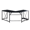 Black Computer Desk L Shape Home Office Desks Large PC Workstation Corner Table