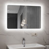 Digital LED Bathroom Mirror Demister Touch IP44 Make Up Mirror w/Anti-Fog 80*60