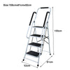 Home Anti-Slip Folding Steps Ladder 1/2/3/4 Step Safety Ladders Stool Rubber Mat