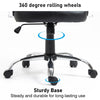 Executive Office Chair Swivel Ribbed High Back Leather Chair Computer Desk Chair