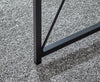 Industrial Style Metal Frame Wooden Desk Folding Computer Table Concrete Effect