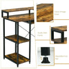 Wooden Computer Desk Writing Table Workstation W/ Monitor Stand & Keyboard Tray