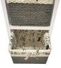 Maize Baskets Unit White Wooden Slim 3 Drawer Cabinet Storage Organiser Bathroom