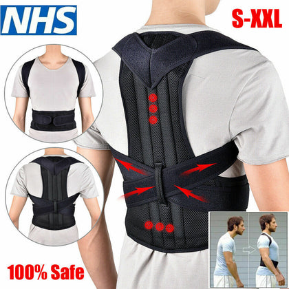 Adjustable Posture Corrector Corset Back Brace Support Shoulder Straightener NEW