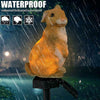 LED Solar Powered Garden Lights Owl Animal Rabbit Lawn Ornament Waterproof Lamp