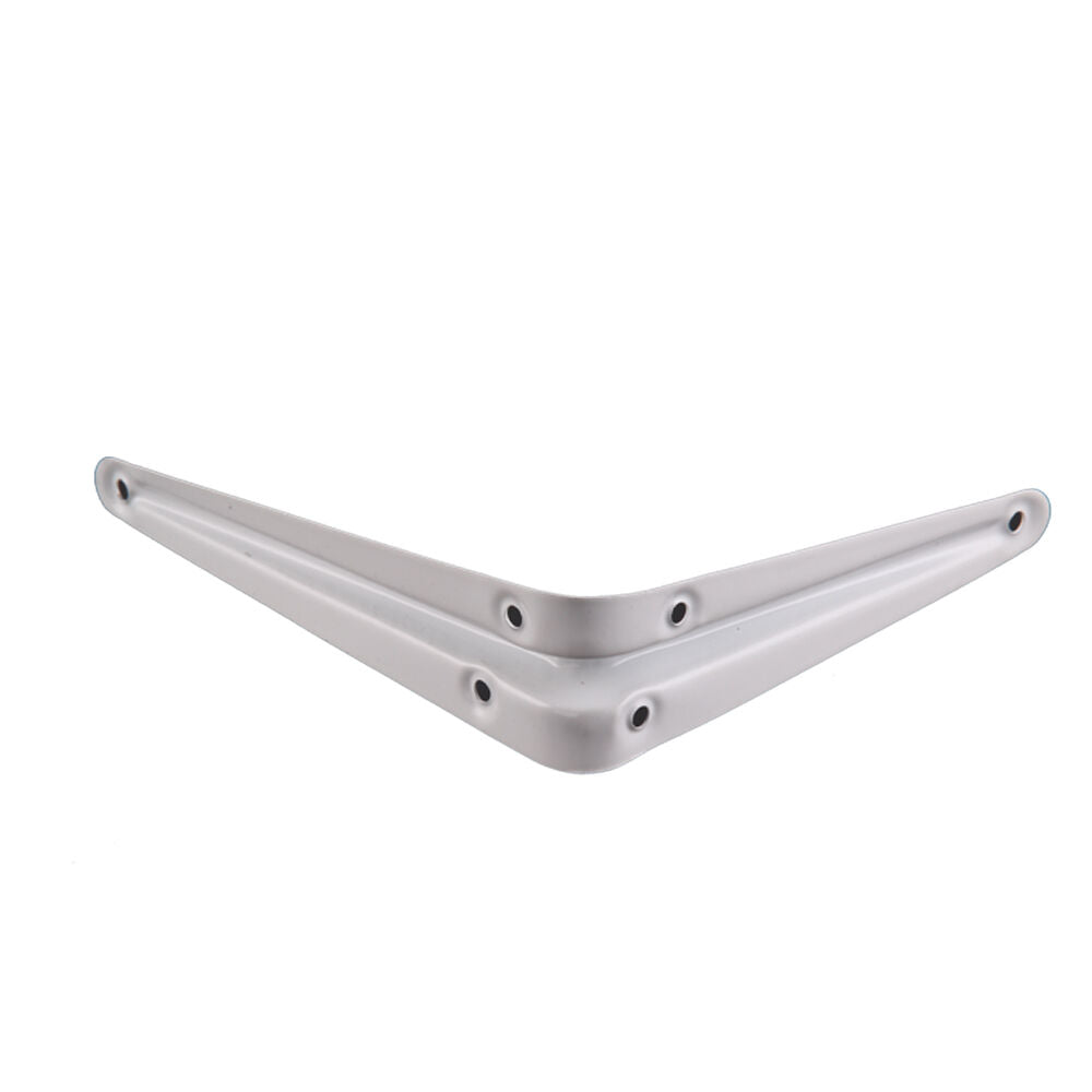 Pack 24 SHELF BRACKETS WHITE CHOICE OF SIZES LONDON PATTERN METAL, FOR SHELVING