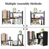 Desktop Small Bookcase Freestanding Adjustable Bookshelf Storage Desk Shelves
