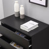 Home Matt Black Chest Of 5 Drawers Bedroom Furniture Hallway Storage Cabinet UK