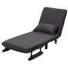 Occasional Sofa Bed Folding Futon Chair with Pillow Wheels Single Sleeper Guest
