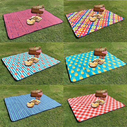 Large Foldable Family Travel Outdoor Camping Bbq Beach Picnic Mat Blanket Rug
