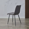 2X Grey Velvet Dining Chairs Metal Legs Office Chairs Dining Room Kitchen Modern