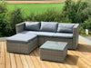 Victoria Rattan Garden Furniture Corner Sofa Lounge Set In/Outdoor Extra Wide