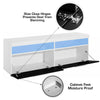 Modern TV Unit Stand Cabinet Black Sideboard High Gloss Doors w/ RGB LED Lights