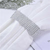 1 Pair Crystal Rhinestone Diamond Curtain Tie Hold Backs Rope Metal Hooks Silver