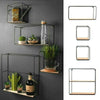 Set of 4 Retro Metal Wall Shelf Industrial Style Shelves Storage Display Unit UK