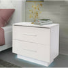Bedside Table 2 Drawer Chest Nightstand Storage Furniture Bedroom Living Room