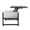 Lift Up Top Coffee Tables with Hidden Storage Metal Frame Leg Modern Tea Table