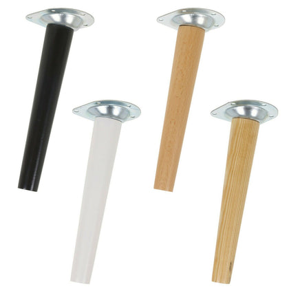 4 Wooden Scandinavian Furniture Replacement Legs Bookcases Cabinet Feet Fixings