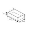 High Gloss REFLECT 5 Drawer Chest - Quality Bedroom Furniture Black/Walnut