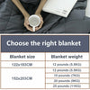 Gravity Weighted Blanket Double Single Anxiety Therapy Sleep Adult Kids 10-15Lbs