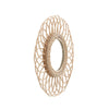 Rose Rattan Wall Mirror Round Flower Hanging Boho Willow Wicker Weave Frame Deco