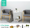 Small End Table Oval Side Table for Small Spaces Sofa Side Table for Living Room