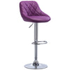 1xBar Stool Bar Chair Adjustable Breakfast Kitchen Stool Leather Swivel Gas Lift
