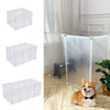 Pet Playpen Fence DIY Playpen Puppy Dog Cat Animal Cage Exercise Metal PP Indoor