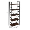 5-Tier Metal Ladder Shelf Bookshelf Storage Rack Plants Display Shelving Unit UK