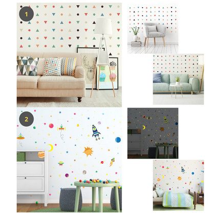 Adhesive Wallpaper Sticker Dining Wall Sticker Living Kids Baby Room Decor