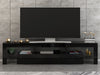 200cm RGB Moern Furniture TV Unit Cabinet Stand Doors LED Light With Drawer UK