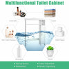 Over-The-Toilet Bathroom Storage Cabinet Washing Machine Rack W/ Paper Holder