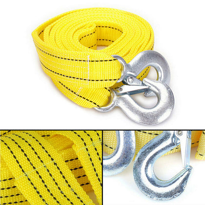 5 TONNE 4M Tow Towing Pull Rope Strap Rope Belt Heavy Duty Car Van Road Recovery