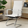 CHROME CANTILEVER FIXED BASE OFFICE CHAIR COMPUTER DESK MEETING ROOM HIGH BACK