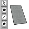 Plain Barrier Mat Runner Heavy Duty Door Mat Entrance Dirt Trapper Anti Slip New