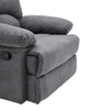 Manual Recliner Armchair PU/Velvet Sofa Reclining Chair with Adjustable Footrest