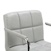 Pair of Breakfast Bar Stool PU Seat Swivel Kitchen Gas Office Chair Lift Grey