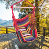 Portable Hanging Hammock Chair Swing Seat w/ Pillow Rope Garden Yard In/Outdoor