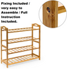 Bamboo Shoe Footwear Rack Stand Shelf Unit Organiser Wooden Storage Shelves