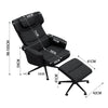 Executive Swivel Lounge Recliner Chair High Back &Footstool Armchair Padded Sofa