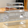 Set of 4 Clear Food Storage Boxes Cupboard Fridge Freezer Organizer Container