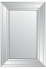 Large Wall Mirror Art Deco All Glass Rectangle Frameless 3ft X 2Ft 90cm X 60cm