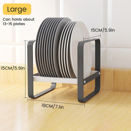 2-4pcs Kitchen Organizer Cabinet Plates Drying Holder Drainer Dish Storage Rack