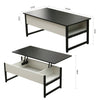 Coffee Table Side Desk Foldable Living Room Lift Up Hidden Storage Bottom Shelf