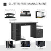 Wood Computer Desk Laptop Workstation Office Home Drawer Shelf