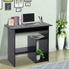 Compact Small Computer Table Wooden Desk Keyboard Tray Storage Shelf Corner