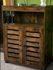 Rustic Storage Sideboard Bathroom Kitchen Hall Side Cabinet Cupboard Doors Shelf