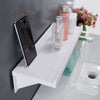 Plastic Bath Caddy Organizer Bathroom Shelf Wall Storage Tablet/IPAD Holder Rack